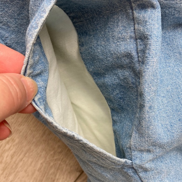 Vintage Abercrombie & Fitch Shorts Country Clothes Blue Chambray Baggy Men’s 36 - Picture 6 of 11